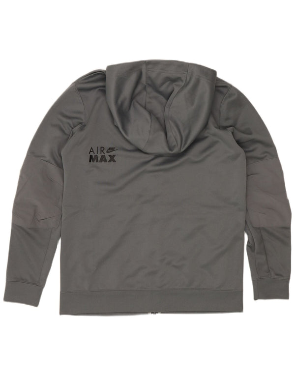 Pulover Nike Graphic Zip pentru băieți 12-13 ani, mare, gri, poliester