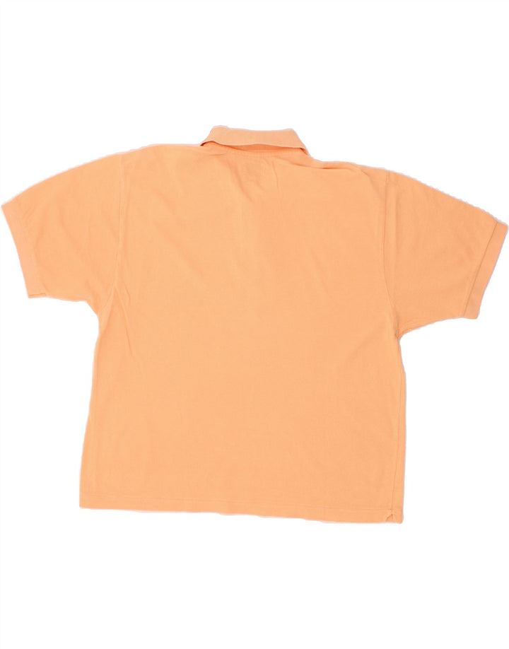BENETTON Mens Polo Shirt Medium Orange Cotton Vintage Benetton and Second-Hand Benetton from Messina Hembry 
