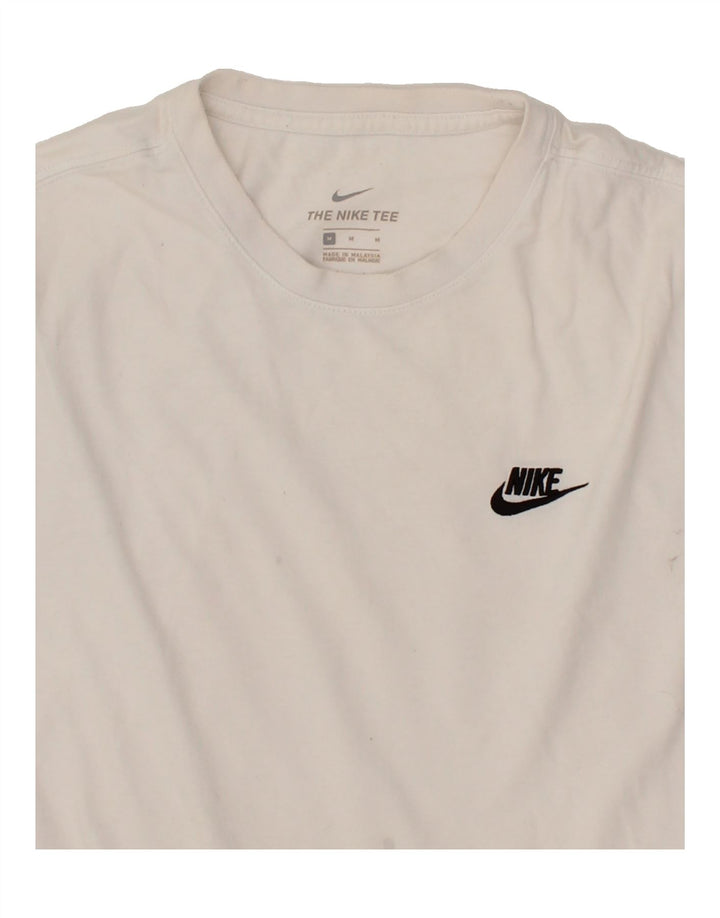 NIKE Mens T-Shirt Top Medium White Cotton Vintage Nike and Second-Hand Nike from Messina Hembry 