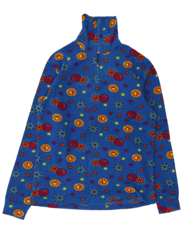 Pulover din lână pentru bărbați Conte of Florence, cu fermoar, albastru, floral