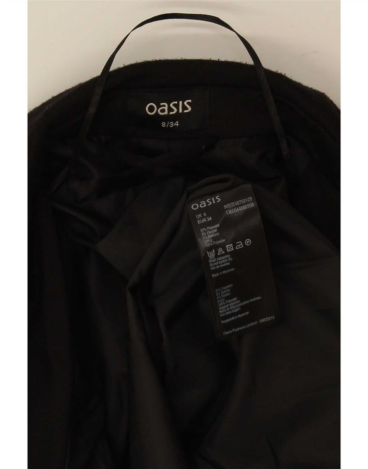 Jachetă Oasis pentru femei deschisă, UK 8, poliester negru mic