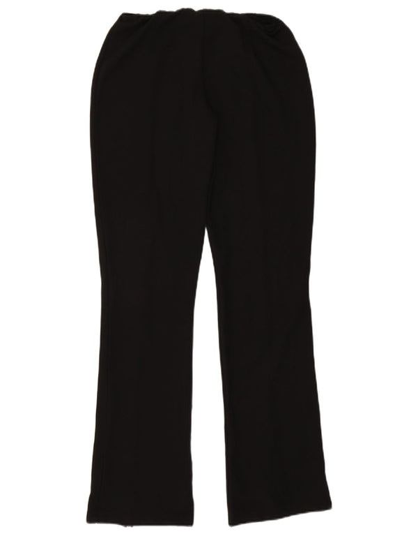 Topshop Pantaloni casual Bootcut pentru femei UK 10 Small W26 L32 Black Classic