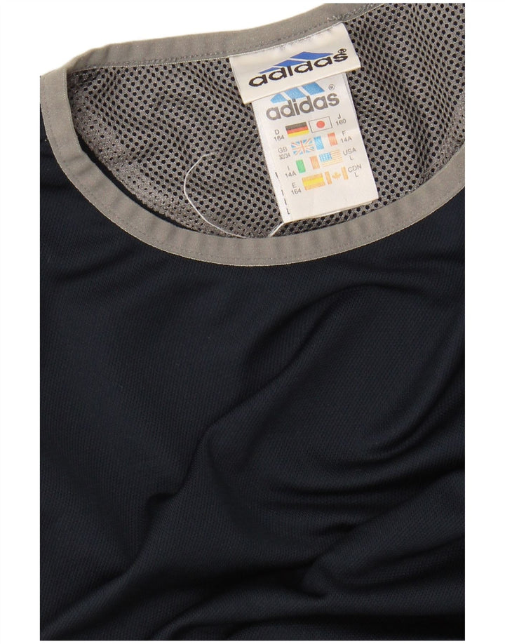 Tricou Băieți ADIDAS Top 13-14 Ani Bleumarin Poliester