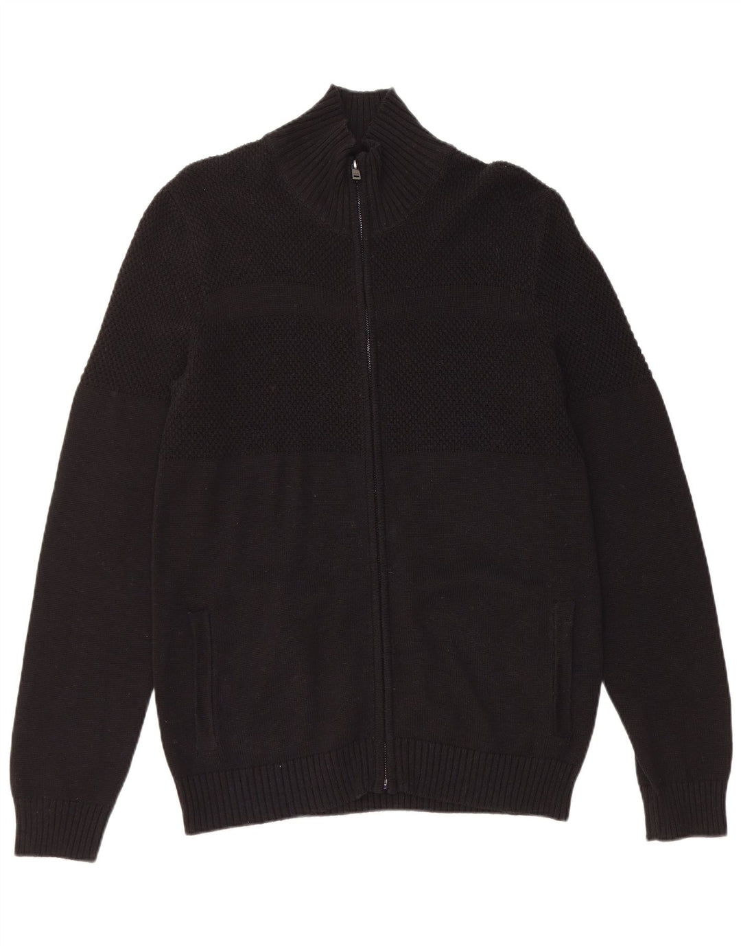 Pulover cardigan pentru bărbați GUESS, bumbac negru mare