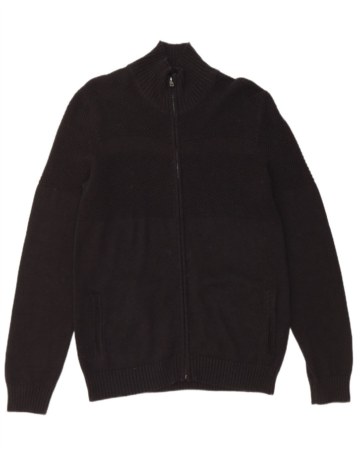 Pulover cardigan pentru bărbați GUESS, bumbac negru mare