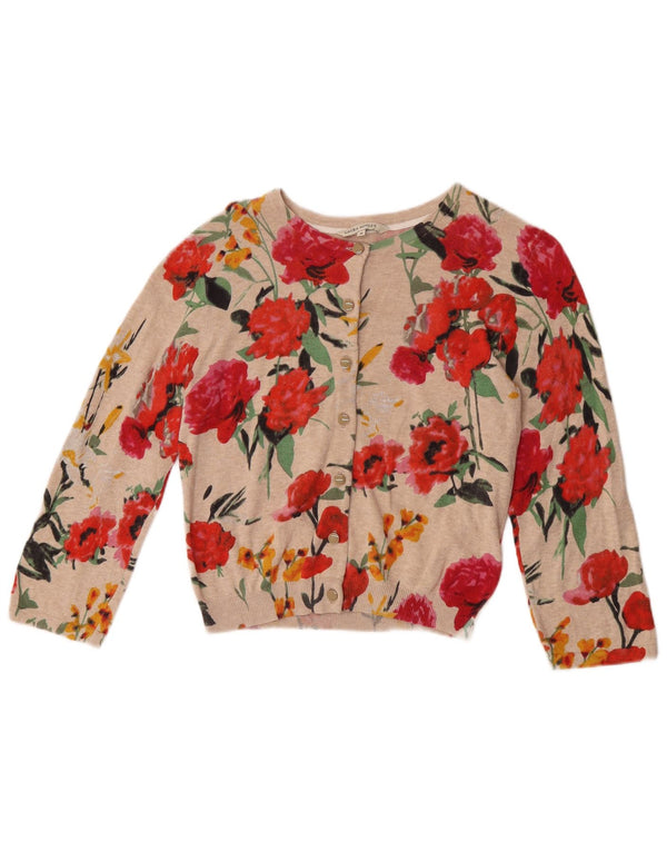 Laura Ashley Pulover Bolero cu mâneci 3/4 pentru femei UK 12 Medium Bej Floral