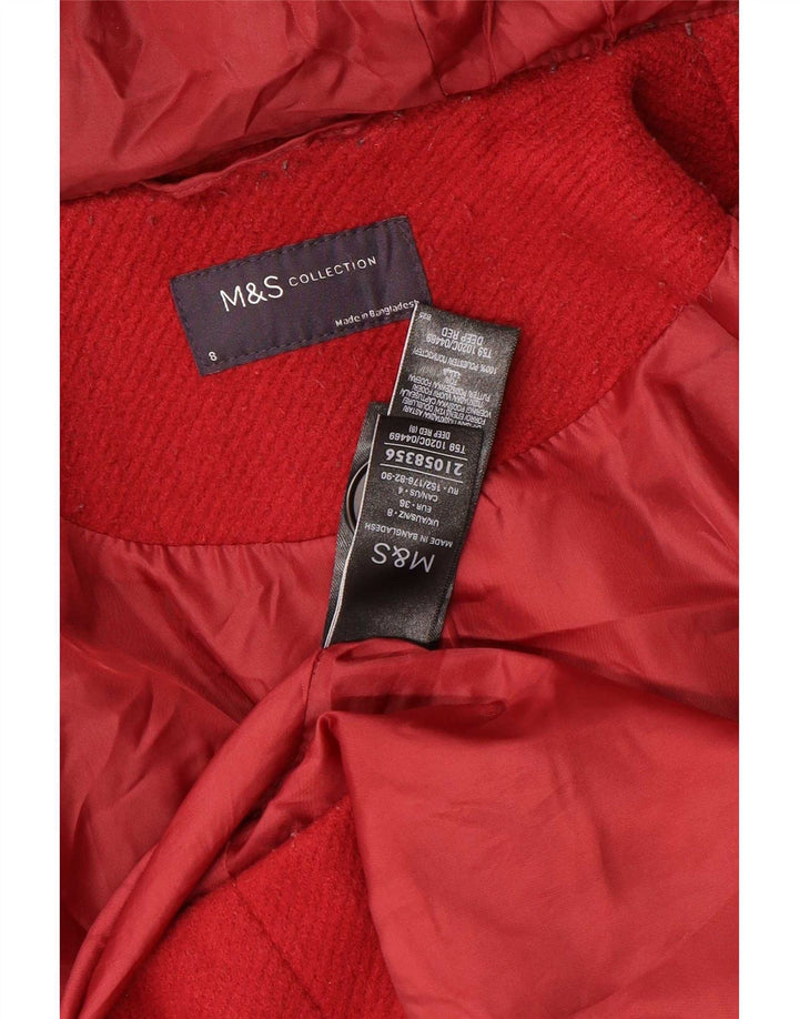 Duffle Coat supradimensionat pentru femei Marks & Spencer UK 8 Small Red