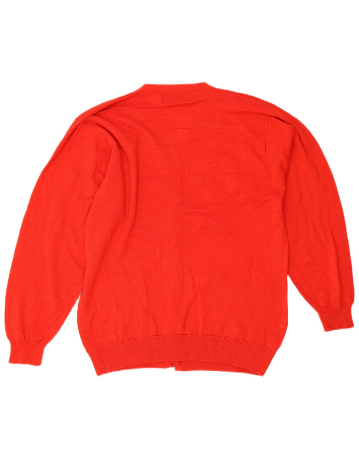 Pulover cardigan supradimensionat pentru femei Pringle IT 40 Lână nouă roșie mică