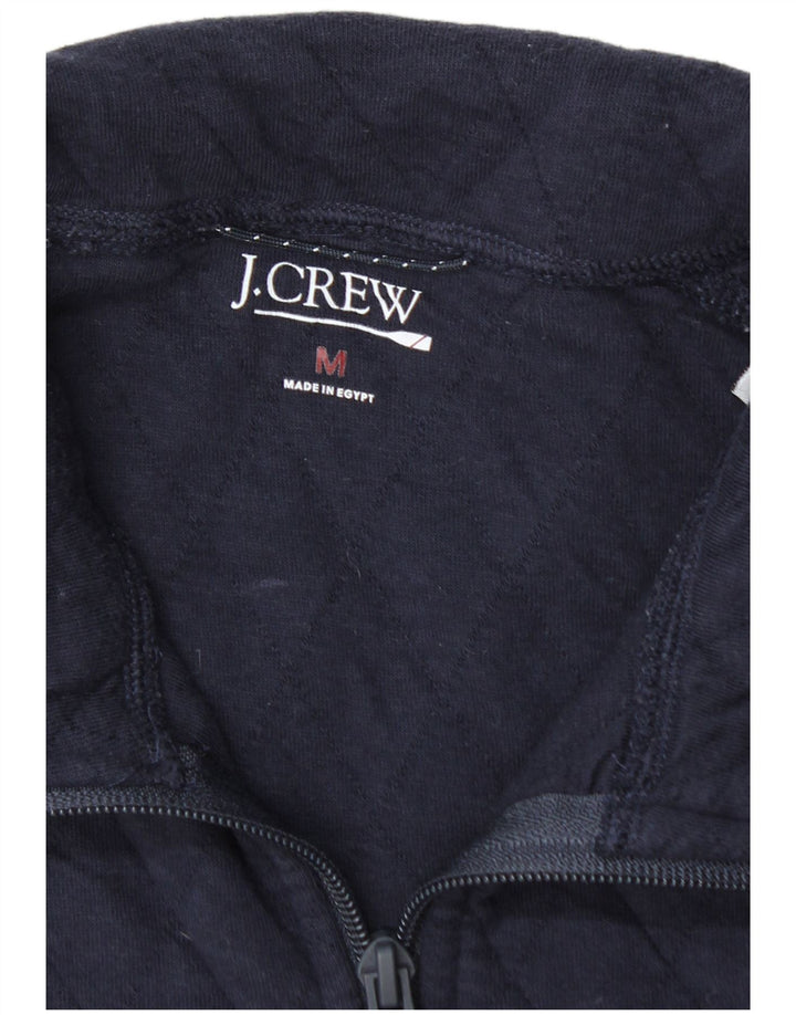 Hanorac pentru bărbați J. Crew, cu fermoar, cu gât, bumbac mediu albastru bleumarin