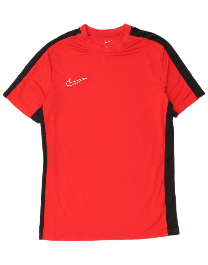 Tricou pentru bărbați Nike Dri Fit Slim Top Mediu Roșu Poliester Colorblock