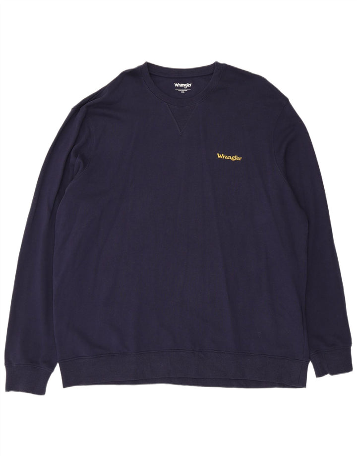 Pulover pentru bărbați Wrangler, 2XL, bumbac bleumarin