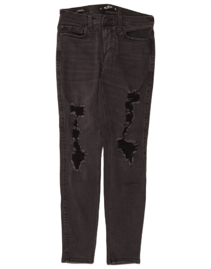 Blugi Hollister pentru bărbați distressed slim W30 L30 bumbac gri