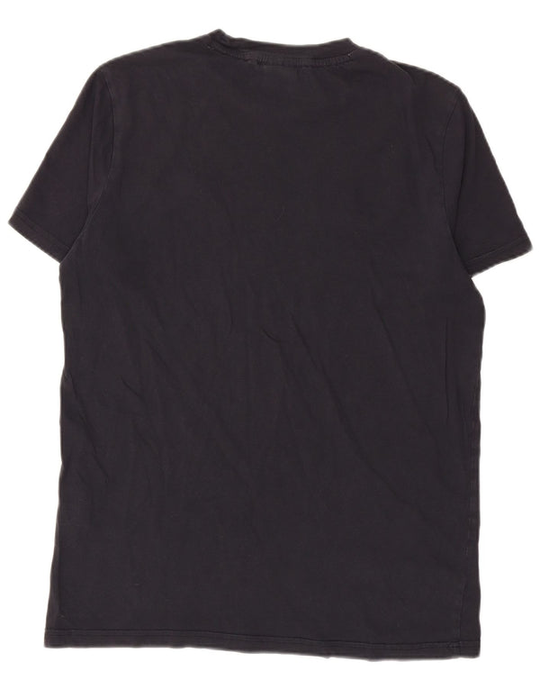 Tricou grafic pentru bărbați CHAMPION Top mic din bumbac bleumarin