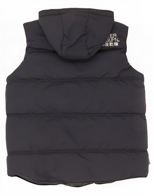 Gilet căptușit cu glugă Superdry pentru bărbați UK 38 Medium Navy Blue Marine