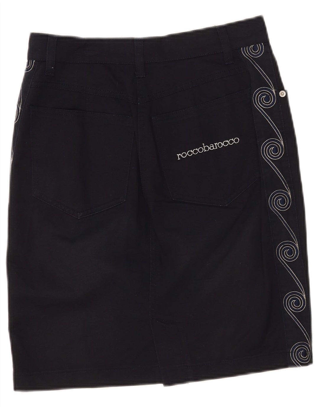 Fusta Creion Femei Roccobarocco IT 44 Medium W28 Bleumarin Geometric