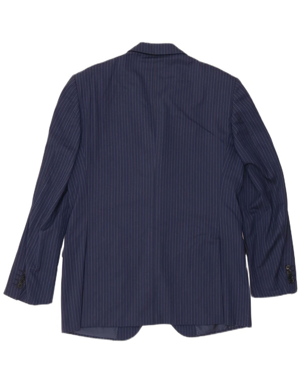 Blazer pentru bărbați Pal Zileri, cu 3 nasturi, IT 50, mare, bleumarin, cu dungi