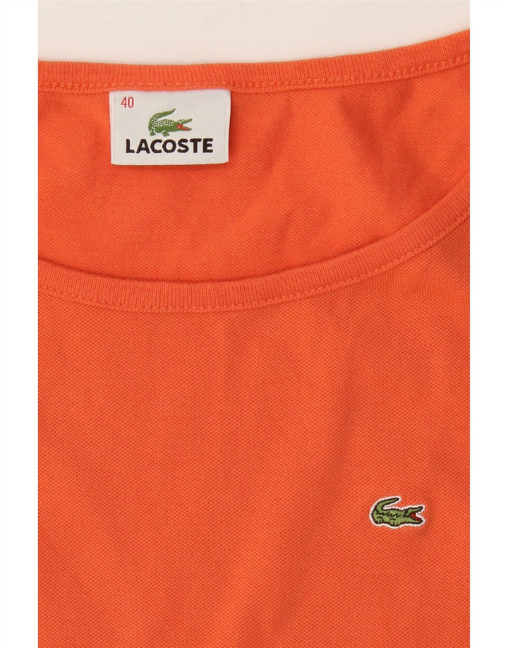 LACOSTE Womens Vest Top Size 40 Medium Orange Cotton Vintage Lacoste and Second-Hand Lacoste from Messina Hembry 