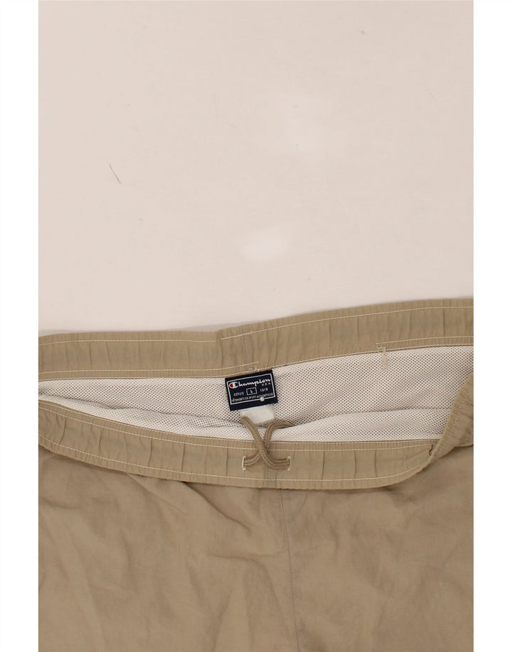 CHAMPION Mens Swimming Shorts Large  Beige Polyester Vintage Champion and Second-Hand Champion from Messina Hembry 