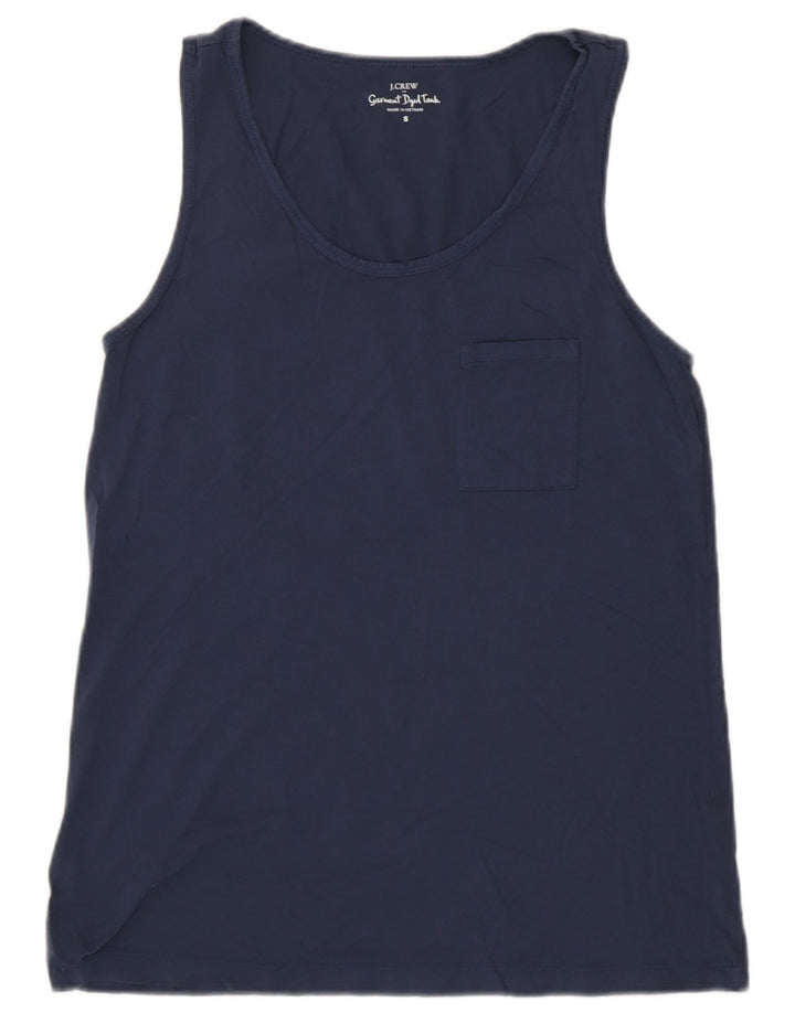 Vest Top pentru femei J. CREW UK 10 mic Bumbac bleumarin