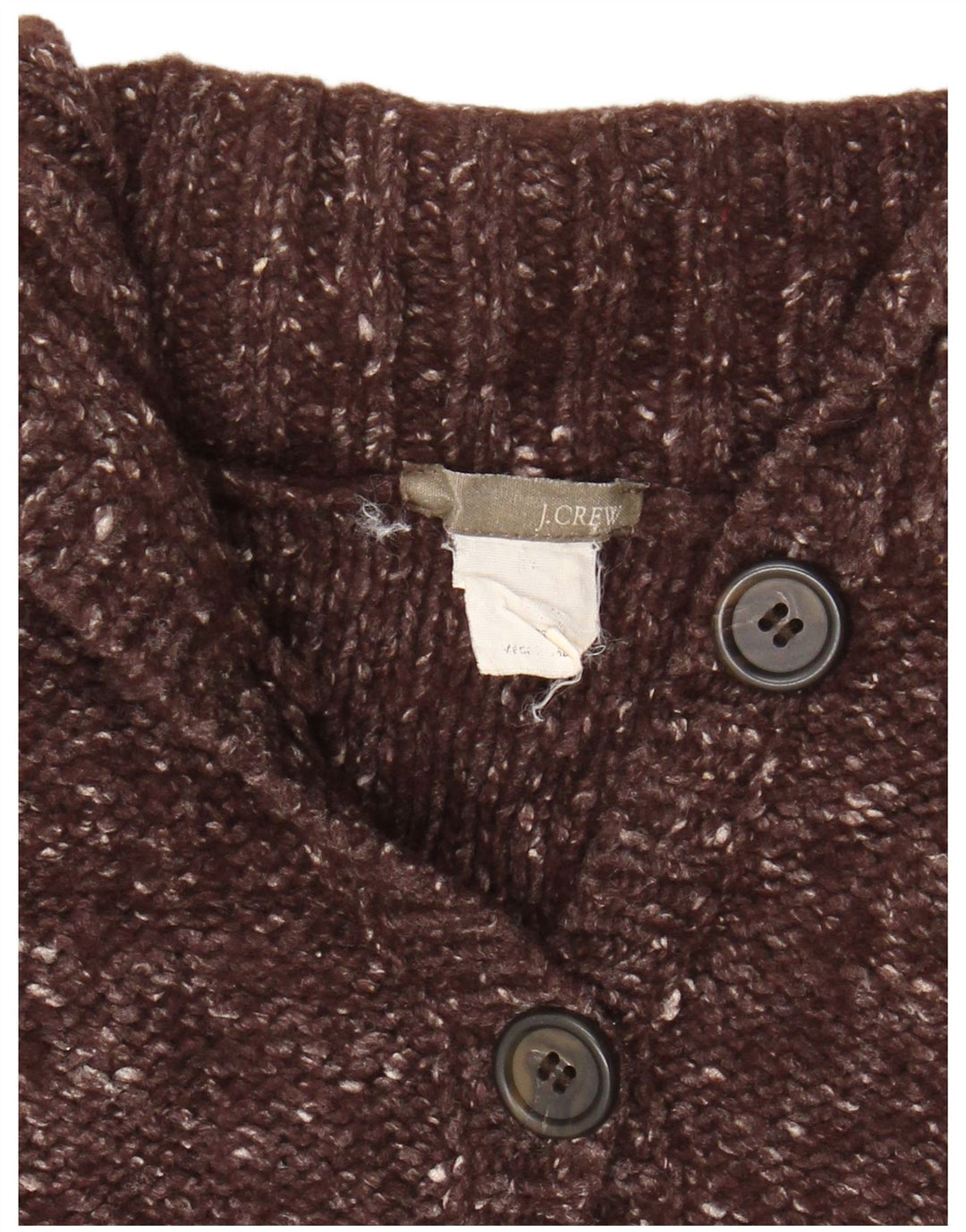 Pulover cardigan pentru femei J. CREW UK 8 mic maro cu pete