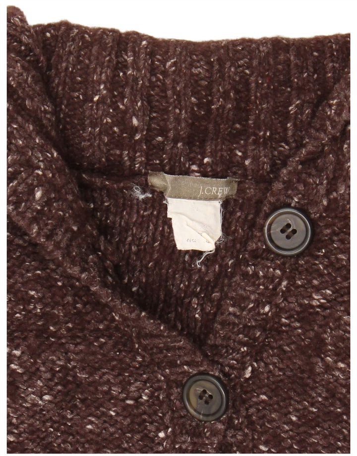 Pulover cardigan pentru femei J. CREW UK 8 mic maro cu pete