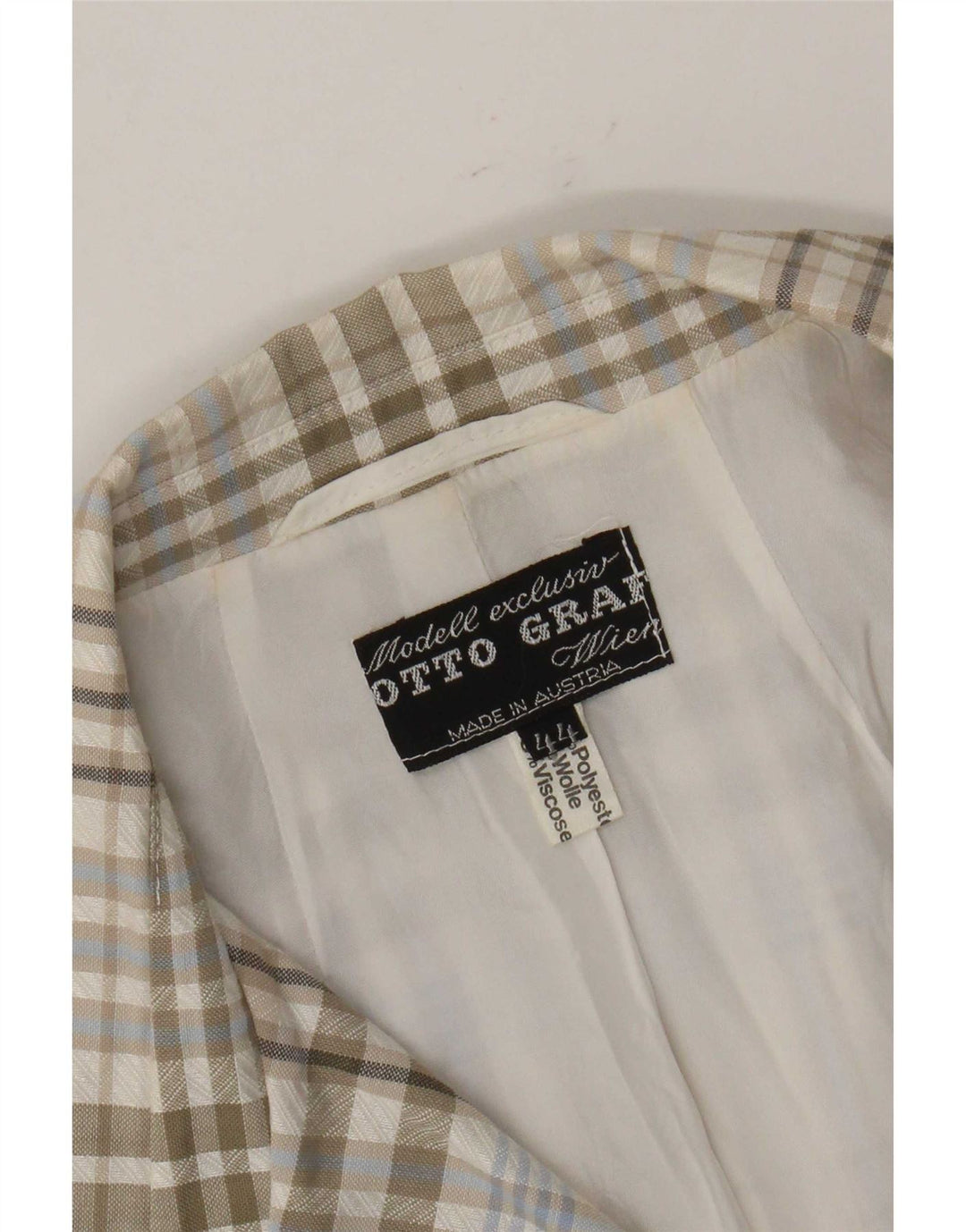 Bomber Vintage pentru femei IT 44 Poliester cu carouri verde mediu