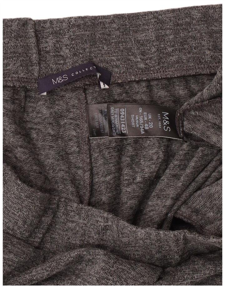 Pantaloni de trening pentru femei Marks & Spencer UK 20 2XL Poliester cu pături gri