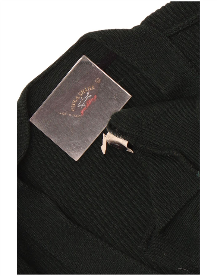 Pulover cardigan de iahting pentru bărbați Paul & Shark XL Lână verde