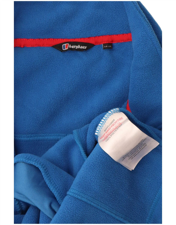 Jachetă fleece pentru băieți Berghaus 14-15 ani, albastru, poliester
