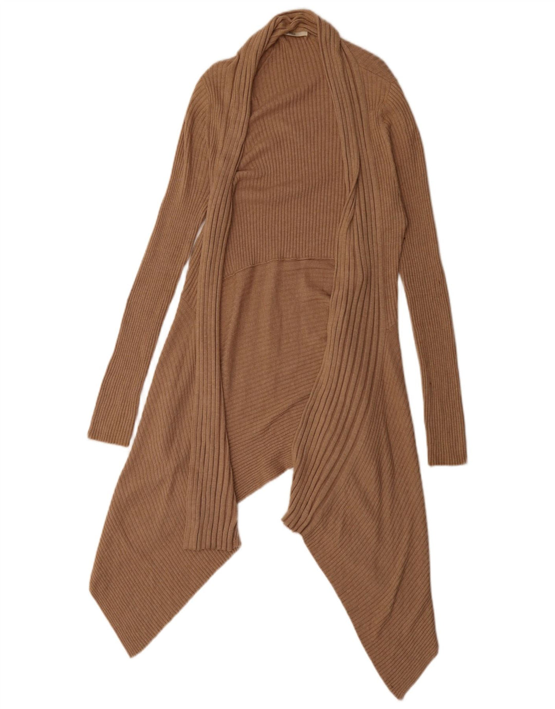 Pulover cardigan asimetric pentru femei Marks & Spencer UK 12 maro mediu