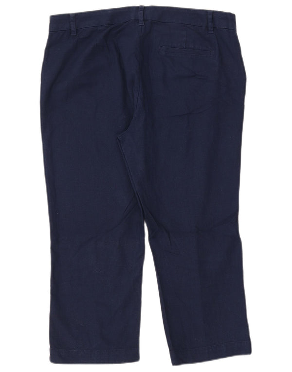 Pantaloni capri pentru femei Ralph Lauren US 6 Medium W33 L21 Bumbac bleumarin