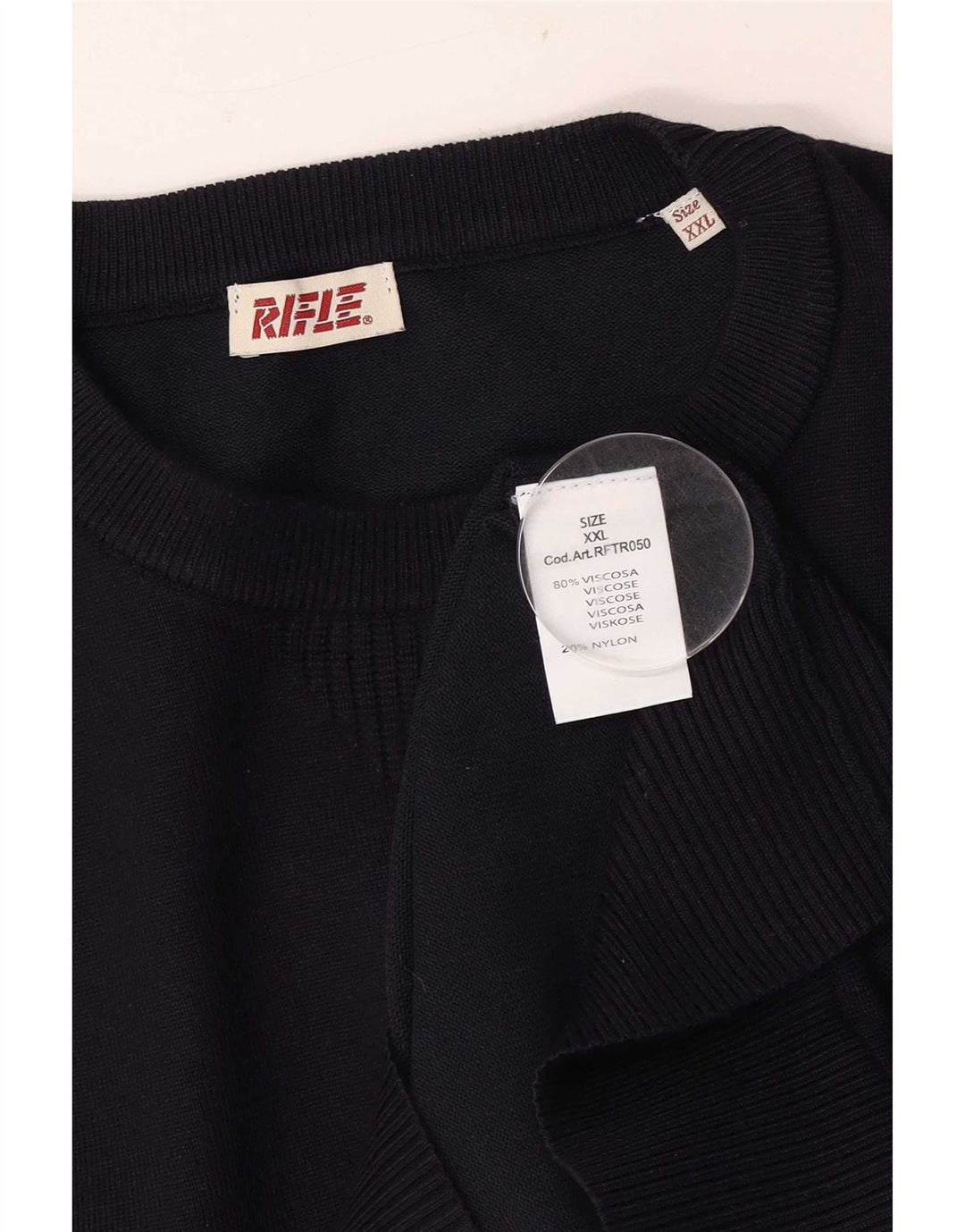 Pulover pentru bărbați Rifle cu gât crew, 2XL, viscoză bleumarin