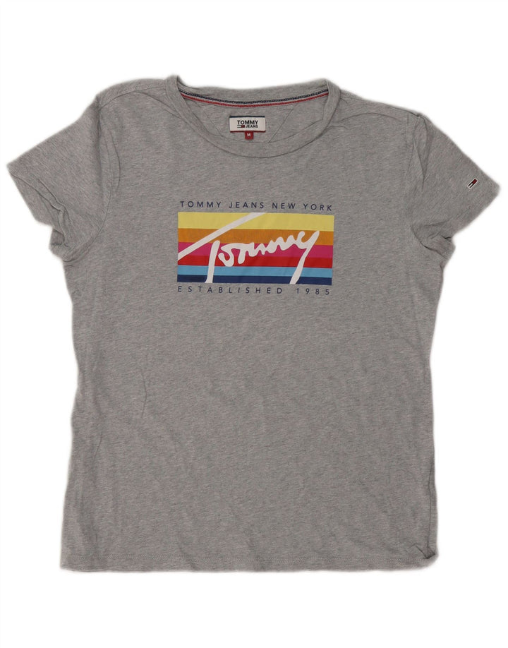 Tricou grafic Tommy Hilfiger pentru femei Top UK 14 Medium Gri