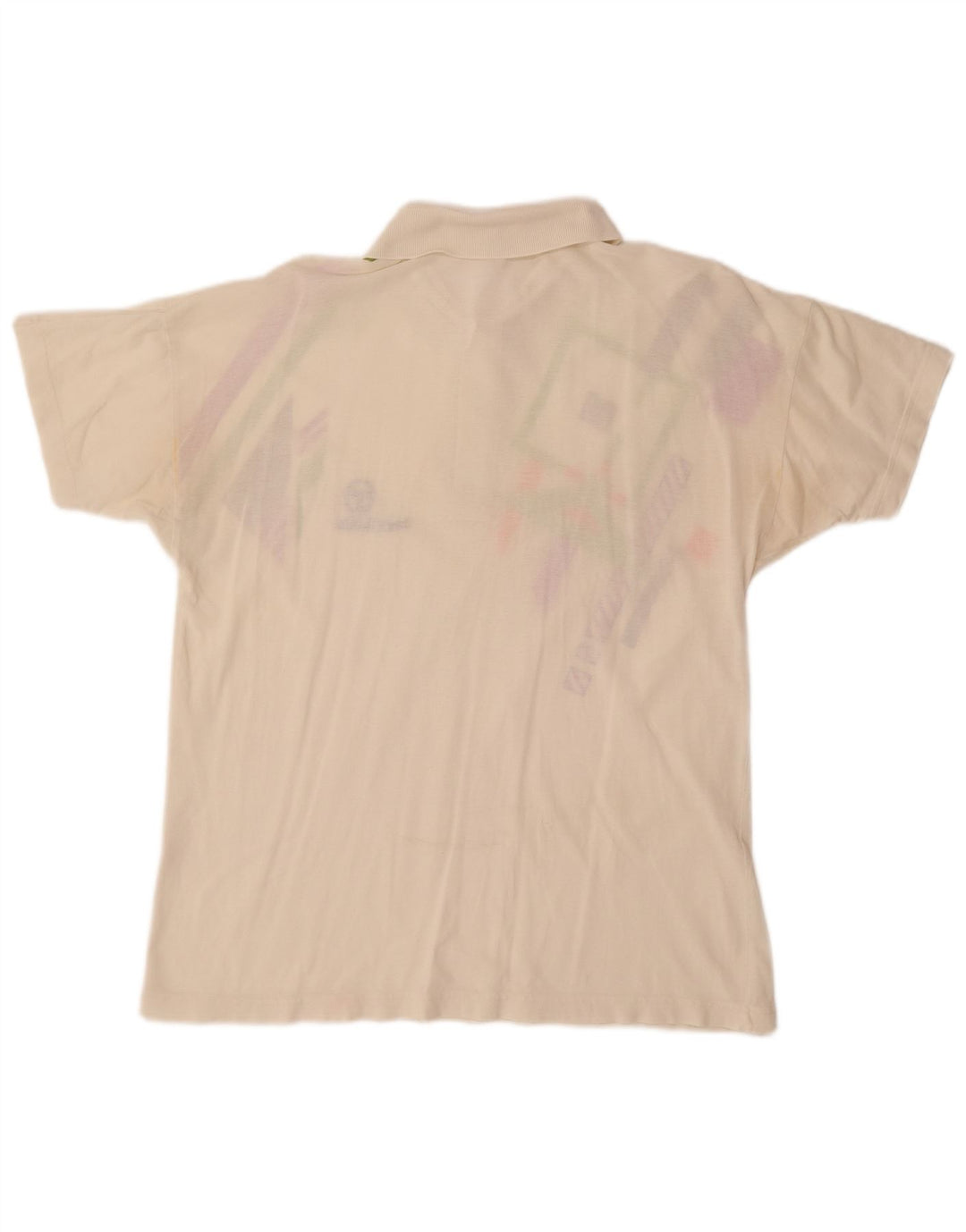 SERGIO TACCHINI Tricou Polo pentru bărbați EU 50 Bumbac geometric alb mediu mediu