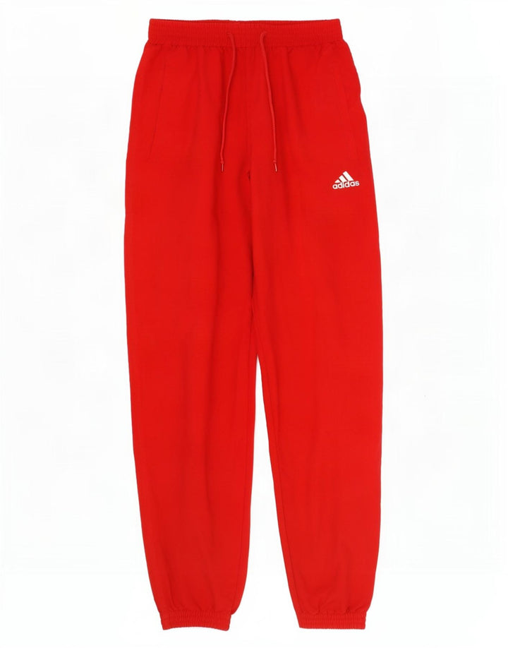 Pantaloni de trening pentru bărbați Adidas Pantaloni de jogging mare, roșu, poliester