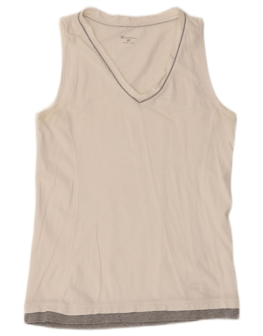 Vest Top pentru femei Champion UK 12 Medium White Colorblock