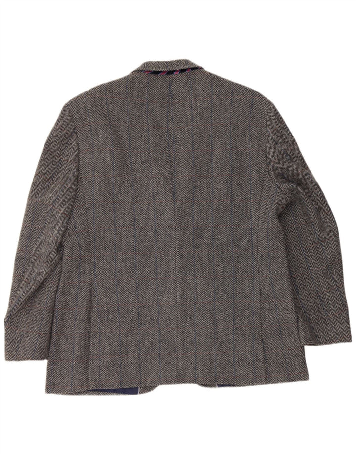 Jachetă pentru bărbați Marks & Spencer, cu 2 nasturi, UK 46 XL, lână gri cu oase