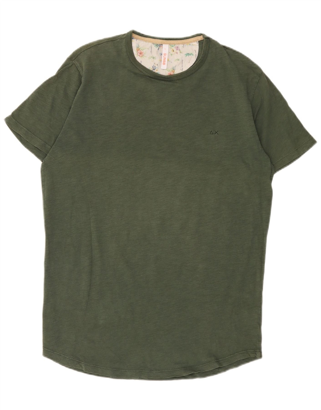 Sun68 Tricou Bărbați Top Mare Kaki Bumbac