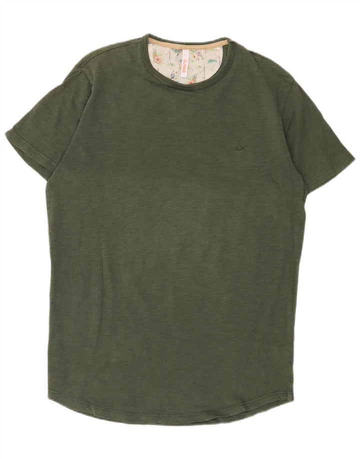Sun68 Tricou Bărbați Top Mare Kaki Bumbac