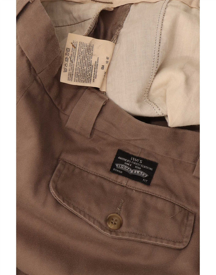 Pantaloni chino pentru femei Levi's Pegged W34 L30 bumbac bej