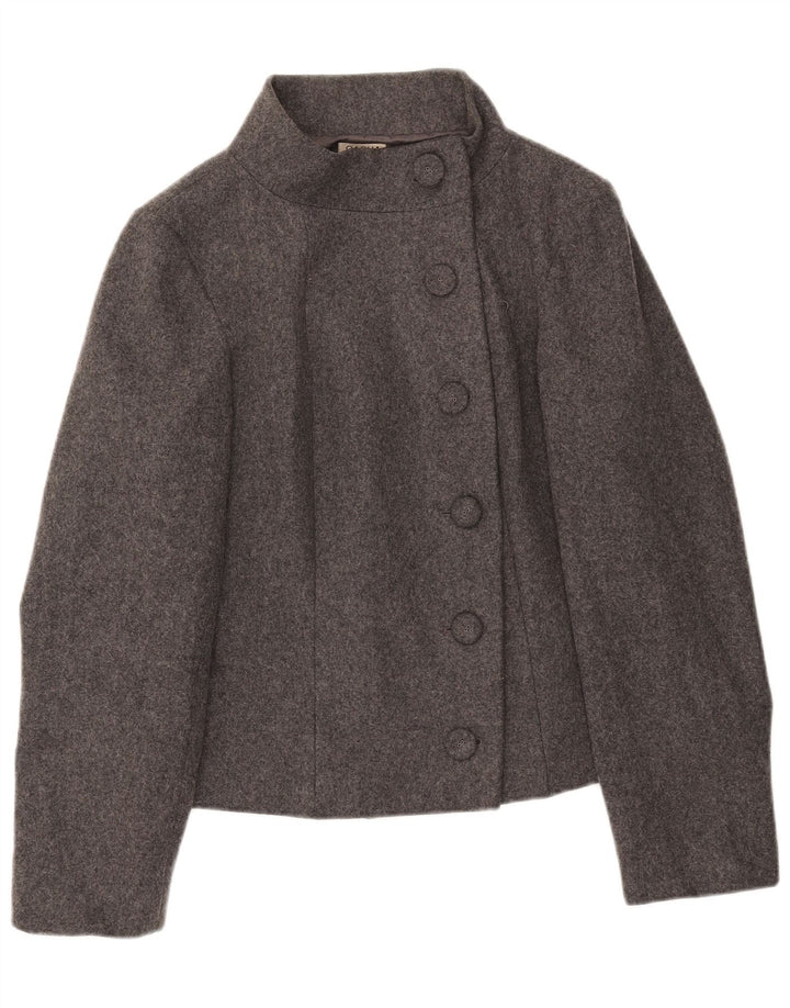 Jachetă Sasha pentru femei, cu 6 nasturi, UK 14, lână gri mediu