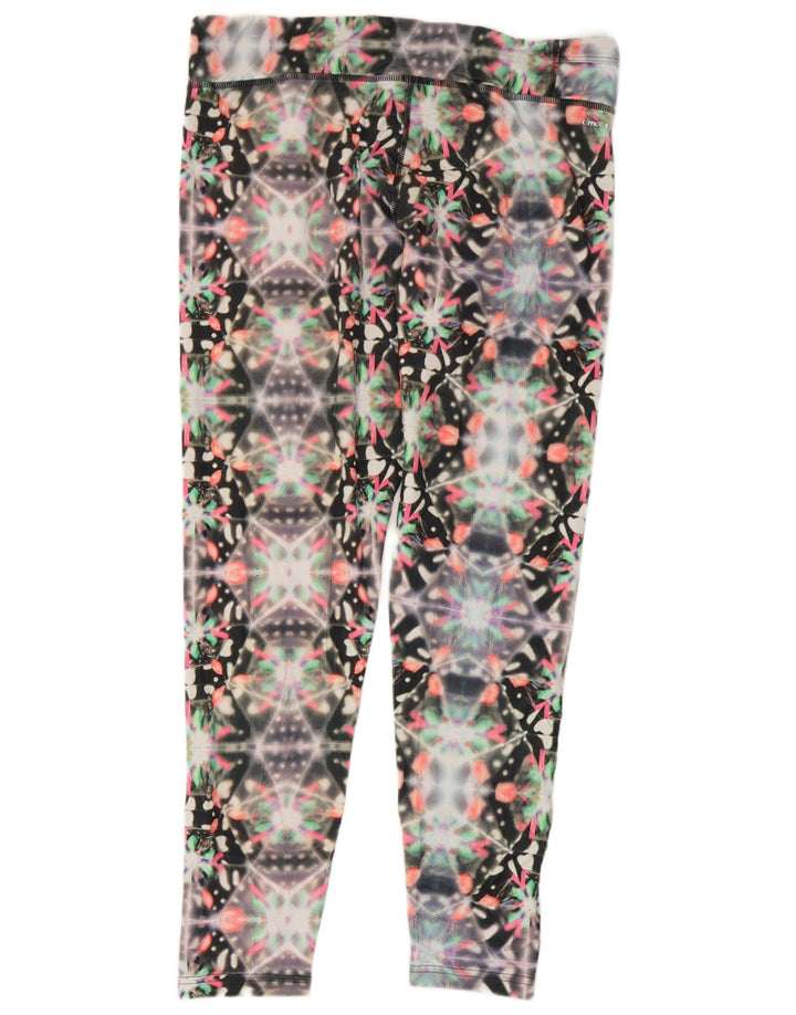 Leggings Climalite Adidas pentru femei Marea Britanie 16/18 Poliester geometric negru mare