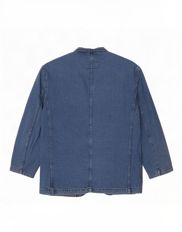 Jachetă Ontario pentru bărbați din denim cu 2 nasturi, UK 42 XL, bumbac albastru