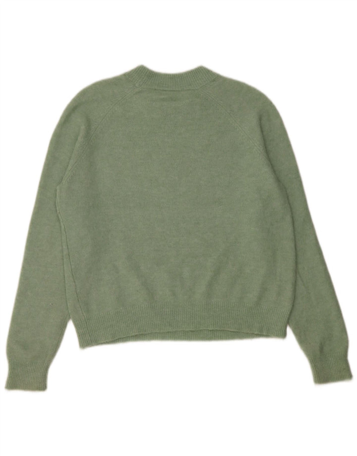 Pulover supradimensionat pentru femei Zara, cu gâtul turn, UK 10, verde, mic