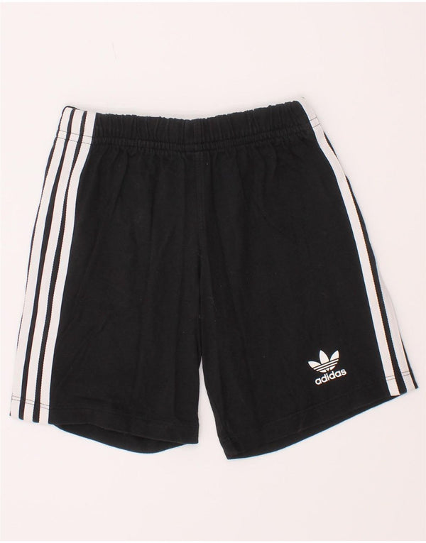 Pantaloni scurți sport pentru băieți Adidas 3-4 ani, bumbac negru
