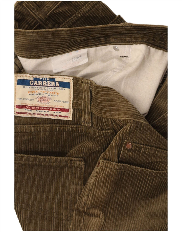 CARRERA Pantaloni drepti din velur pentru bărbați W44 L30 verde