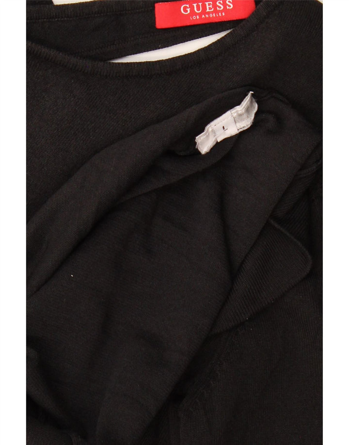 Rochie pentru femei Guess cu mâneci 3/4 cu pulover UK 14 mare, neagră