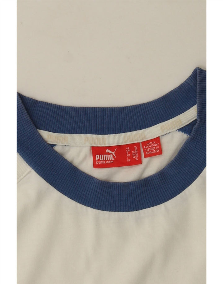 Top cu vestă grafică pentru bărbați PUMA XL, alb, bloc de culoare