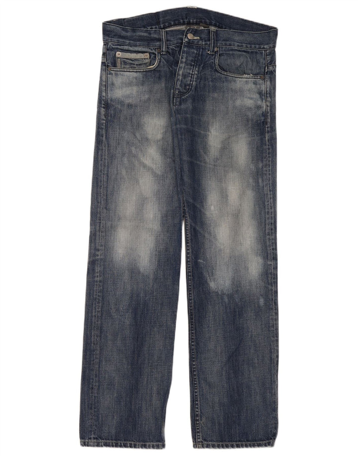 Blugi largi pentru bărbați Armani Exchange L32 L32 Bumbac albastru