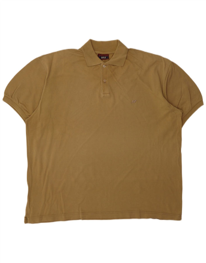 RIFLE Tricou polo Heritage pentru bărbați 2XL, bumbac bej